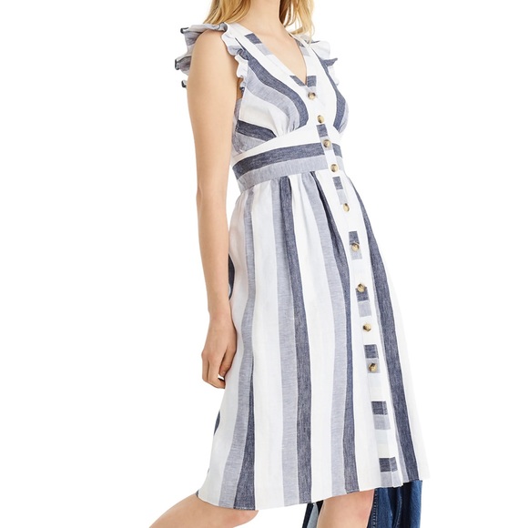 J.Crew Point Sur Ruffle Sleeve Dress - Picture 1 of 6